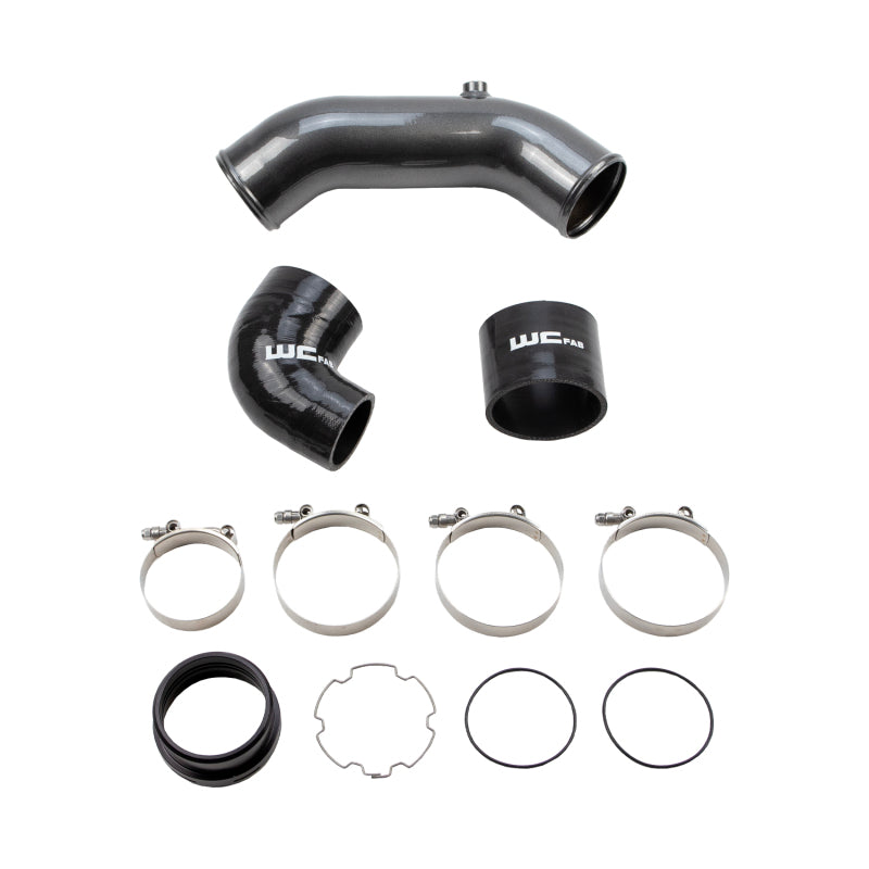 Wehrli 2017+ Ford 6.7L Power Stroke 3.5in Cold Side Intercooler Pipe - Gun Metal