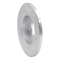 R1 Concepts R1 78-90 Dodge Charger Front Left Drilled & Slotted Silver Brake Rotor
