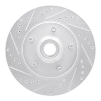 R1 Concepts R1 97-99 Ford F-150 RWD Front Left Drilled & Slotted Silver Brake Rotor
