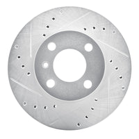 R1 Concepts R1 76-77 BMW 320I (USA/Canada) Front Left Drilled & Slotted Silver Brake Rotor
