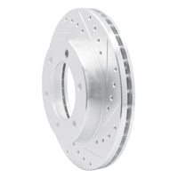 R1 Concepts R1 01-04 Honda Passport Front Right Drilled & Slotted Silver Brake Rotor