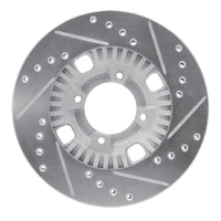 R1 Concepts R1 83-89 Isuzu Impulse Front Left Drilled & Slotted Silver Brake Rotor