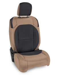 PRP Seats PRP 2018+ Jeep Wrangler JL/2 door/ Non-Rubicon  Front Seat Covers (Pair) - Black/Tan