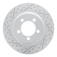 R1 Concepts R1 67-67 Ford Galaxie 500 Front Left Drilled & Slotted Geo-Carbon Rotor