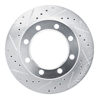 R1 Concepts R1 77-79 Ford F-250 4WD (Excl Super Duty) Front Left Drilled & Slotted Silver Brake Rotor