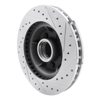 R1 Concepts R1 71-81 Chrysler Town & Country Front Left Drilled & Slotted Silver Brake Rotor