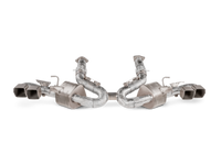 Akrapovic 2020 Chevrolet Corvette Stingray (C8) OPF/GPF Slip-On Line (Titanium) w/ Titanium Tips