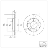 DFC 74-80 International Scout II Front Brake Rotor