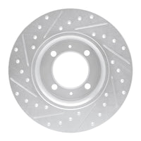 R1 Concepts R1 1981-1987 Saab 900 Front Right Drilled & Slotted Silver Brake Rotor