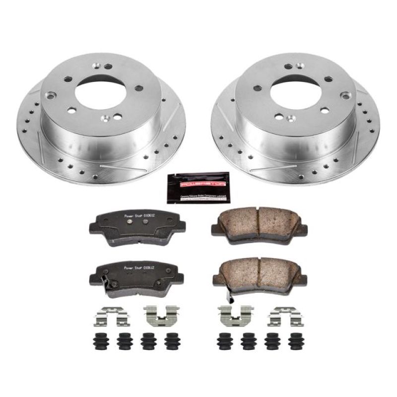 PowerStop Power Stop 10-13 Kia Soul Rear Z23 Evolution Sport Brake Kit