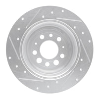 R1 Concepts R1 67-74 Volvo 164 Rear Right Drilled & Slotted Silver Brake Rotor