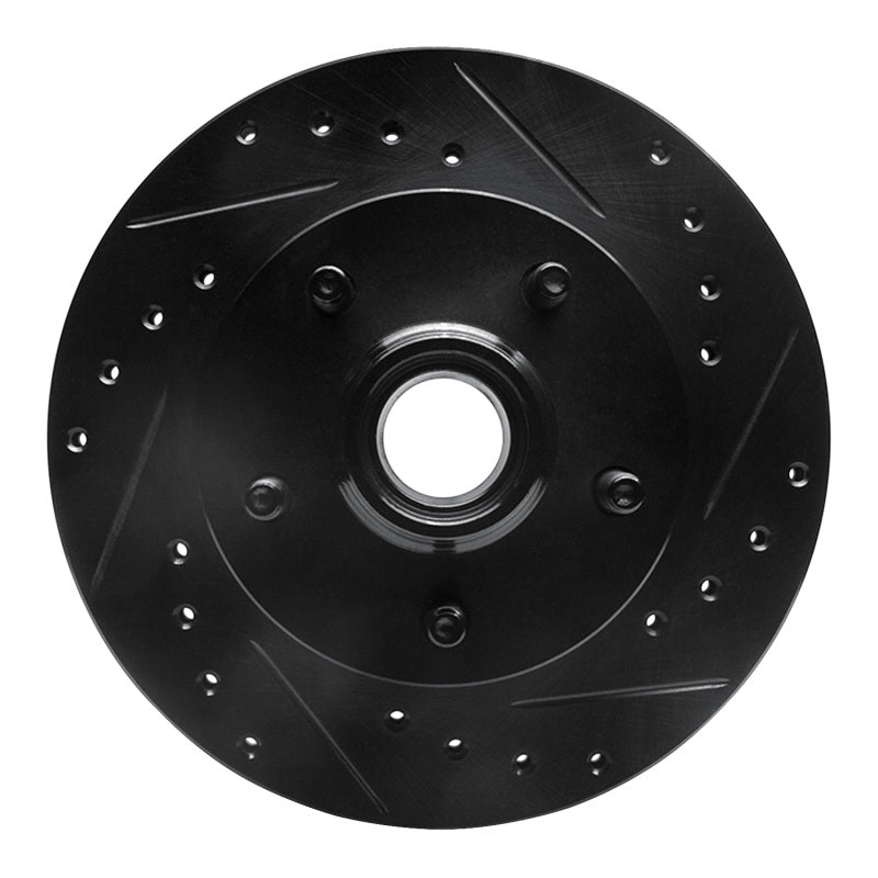 R1 Concepts R1 98-02 Ford Ranger (USA/Canada) Front Right Drilled & Slotted Black Brake Rotor