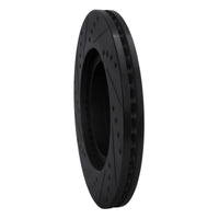 R1 Concepts R1 04-12 Mitsubishi Eclipse Front Right Drilled & Slotted Black Brake Rotor