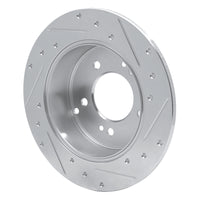 R1 Concepts R1 07-12 Kia Rondo (Canada) Rear Left Drilled & Slotted Silver Brake Rotor
