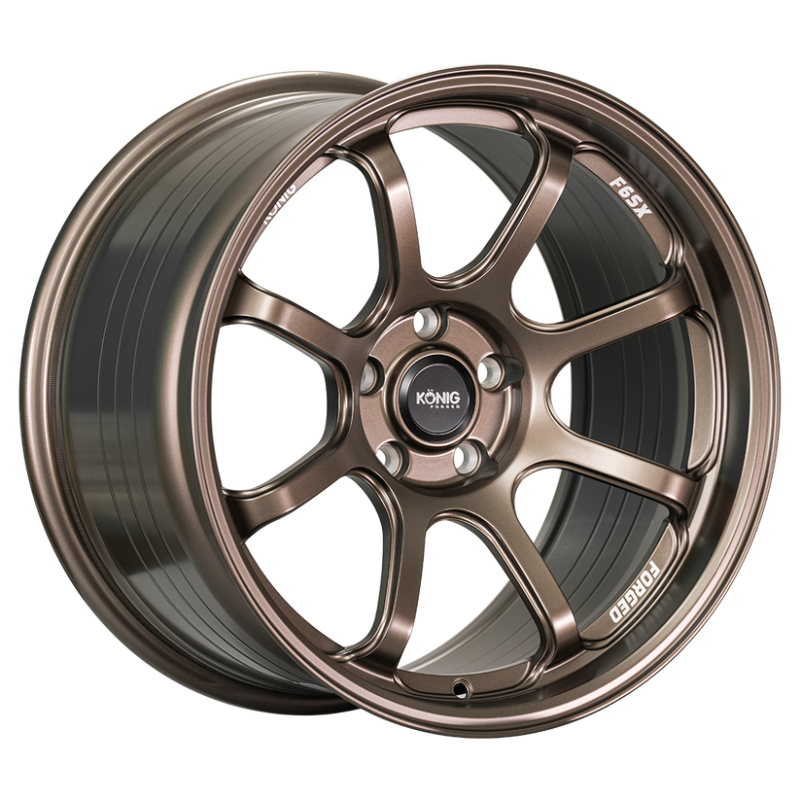 Konig Forged F6SX 18x8.5A 5x114.3 ET45 Race Bronze Wheel (Knurled Bead)