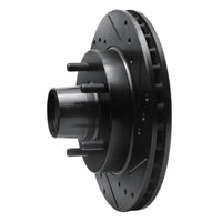 R1 Concepts R1 1982-1995 Buick Regal Front Right Drilled & Slotted Black Brake Rotor