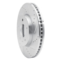 R1 Concepts R1 07-15 Chevrolet Equinox Front Right Drilled & Slotted Silver Brake Rotor