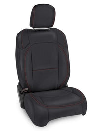 PRP Seats PRP 2018+ Jeep Wrangler JL/2 door/Rubicon  Front Seat Covers (Pair) - Black with Red Stitching