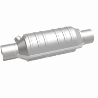 MagnaFlow Univ Cat Conv 2in Inlet/Outlet Ctr/Ctr Round 11in Body L x 5.125in W x 15in Overall L