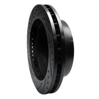 R1 Concepts R1 99-99 Ford F-250 4WD (Super Duty) Front Right Drilled & Slotted Black Brake Rotor