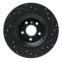 R1 Concepts R1 12-18 Mercedes-Benz GLE300D Rear Left Drilled & Slotted Black Brake Rotor