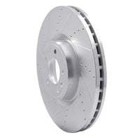 R1 Concepts R1 18-25 Land Rover Defender 90 Front Left Drilled & Slotted Silver Brake Rotor