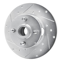 R1 Concepts R1 1978-1987 Chevrolet CHEVETTE Front Left Drilled & Slotted Silver Brake Rotor