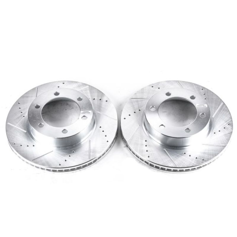 PowerStop Power Stop 01-07 Toyota Sequoia Front Evolution Drilled & Slotted Rotors - Pair