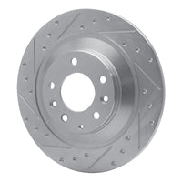 R1 Concepts R1 06-07 Mazda 6 Rear Left Drilled & Slotted Silver Brake Rotor