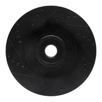 R1 Concepts R1 04-08 Ford F-150 RWD Front Right Drilled & Slotted Black Brake Rotor