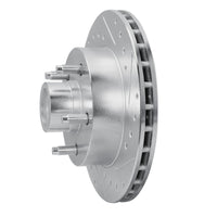 R1 Concepts R1 86-92 Ford BRONCO II Front Right Drilled & Slotted Silver Brake Rotor