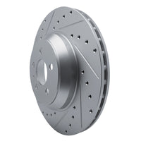 R1 Concepts R1 17-25 Tesla Model 3 Front Left Drilled & Slotted Silver Brake Rotor