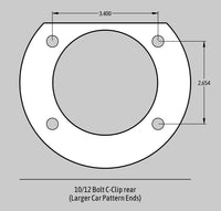 Baer Brakes 65-70 Chevrolet Biscayne 14in Extreme+ Rear SDZ Brake Kit - Hugger Orange