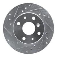 R1 Concepts R1 88-92 Daihatsu CHARADE Front Left Drilled & Slotted Silver Brake Rotor