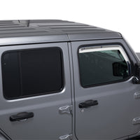 Putco 20-21 Jeep Gladiator JT/JL Element Chrome Window Visors (Front Only)
