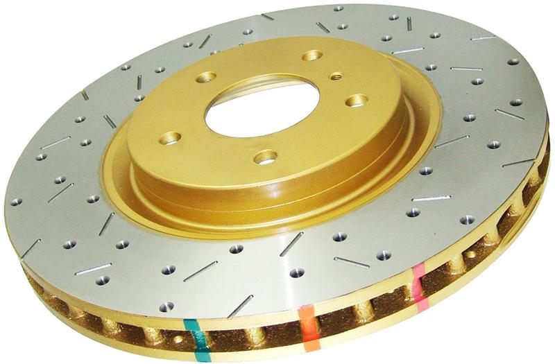 DBA 03-10 Pontiac Vibe Rear Rotor FWD Front 4000 Series Drilled & Slotted Rotor