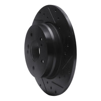 R1 Concepts R1 96-98 Mercedes-Benz SL320 Rear Right Drilled & Slotted Black Brake Rotor