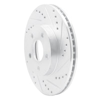 R1 Concepts R1 07-10 Chevrolet COBALT Front Right Drilled & Slotted Silver Brake Rotor