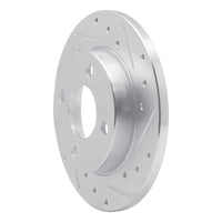 R1 Concepts R1 78-90 Dodge Charger Front Right Drilled & Slotted Silver Brake Rotor
