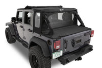 Bestop 07-18 Jeep Wrangler JK 4-Door Halftop Conversion Kit (Premium Black Twill)