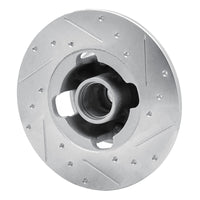 R1 Concepts R1 1978-1987 Chevrolet CHEVETTE Front Left Drilled & Slotted Silver Brake Rotor