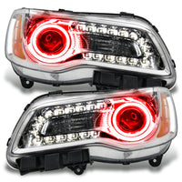 ORACLE Lighting Oracle 11-14 Chrysler 300C NON HID LED Halo Headlights Chrome Housing - Red
