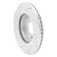 R1 Concepts R1 07-10 Chevrolet COBALT Front Right Drilled & Slotted Silver Brake Rotor