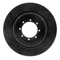 R1 Concepts R1 11-22 Ford F-350 Super Duty 2WD Rear Right Drilled & Slotted Black Brake Rotor