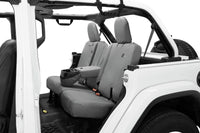 Bestop 18-23 Jeep Wrangler JL 4-Door Exc. 4Xe Rear W/ Fold Down Arm Rest Seat Covers (Charcoal)