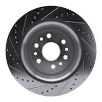 R1 Concepts R1 21-25 Jeep Grand Wagoneer Rear Right Drilled & Slotted Silver Brake Rotor