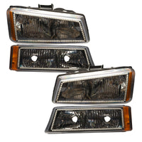 ORACLE Lighting Oracle 03-06 Chevy Silv Pre-Assembled Headlights w/ Parking Lights - w/ Simple Controller