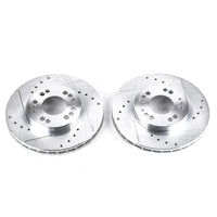 PowerStop Power Stop 91-96 Dodge Stealth Front Evolution Drilled & Slotted Rotors - Pair