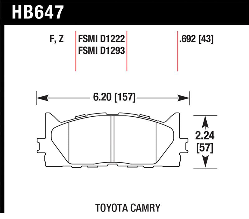 Hawk Performance Ceramic Street Brake Pads