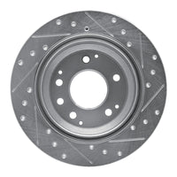 R1 Concepts R1 99-01 Acura RL Rear Left Drilled & Slotted Silver Brake Rotor